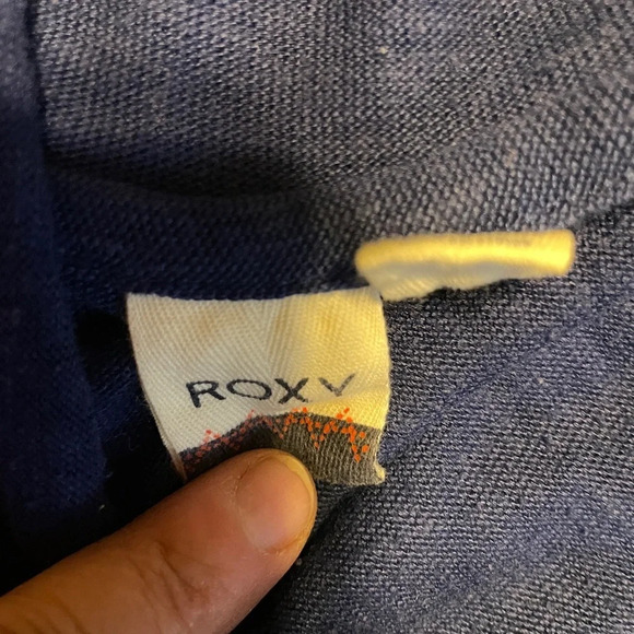 Roxy Lightweight‎ Hooded Blue Sweatshirt Size Medium - Picture 7 of 8